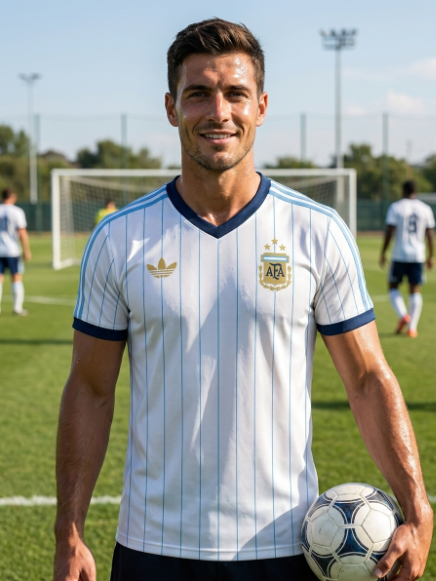 Argentina Terrace Icon Kit Half Sleeve Thai Premium Football Jersey 2026